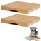 IMPRESA 2 Pack Countertop Appliance Slider -Wooden Sliding Tray for Coffee Maker & Heavy Appliances -Sliding Appliance Tray for Countertop -Large Rolling Appliance Tray -Counter Slider for Appliances